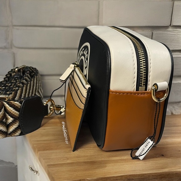 Marc Jacobs Flash Leather Camera Crossbody + Colorblock Cardholder Wallet NWT - Picture 5 of 8